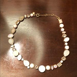 J crew Pink Different Stone Necklace